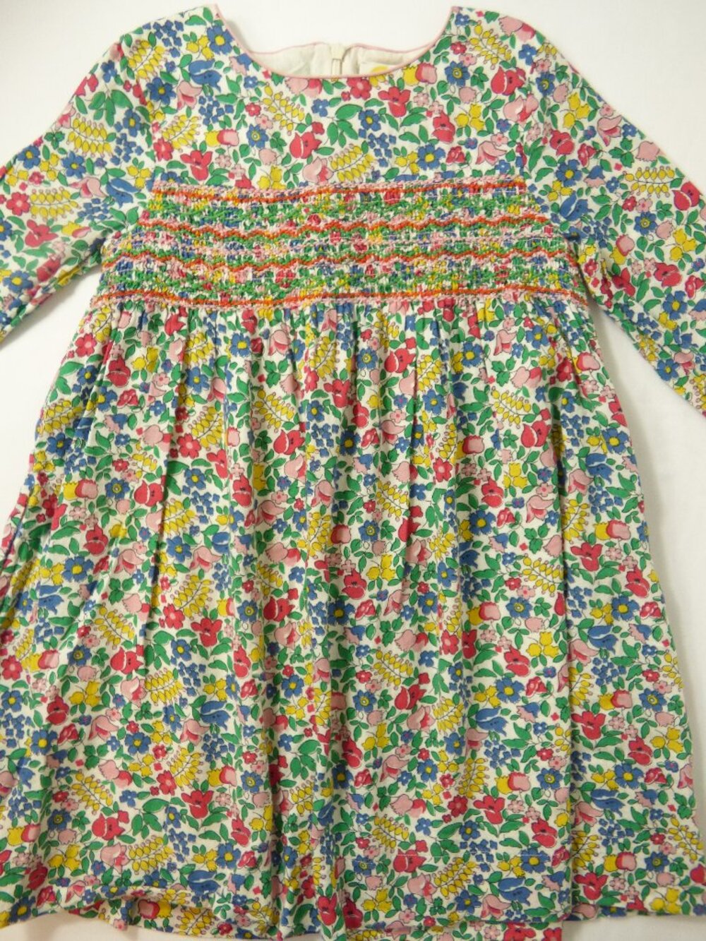 Mini Boden Ditsy Floral Kids' Smocked Dress, Size 7-8 Years